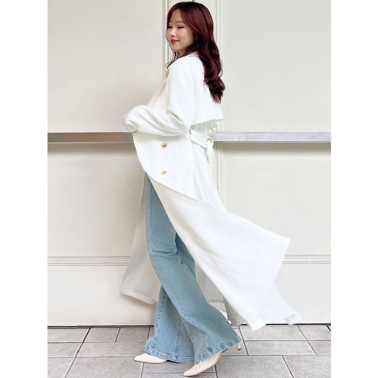 サイドプリーツトレンチコート | RESEXXY | 詳細画像5 