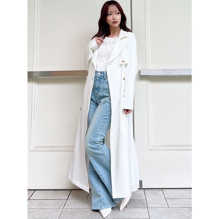 サイドプリーツトレンチコート | RESEXXY | 詳細画像6 