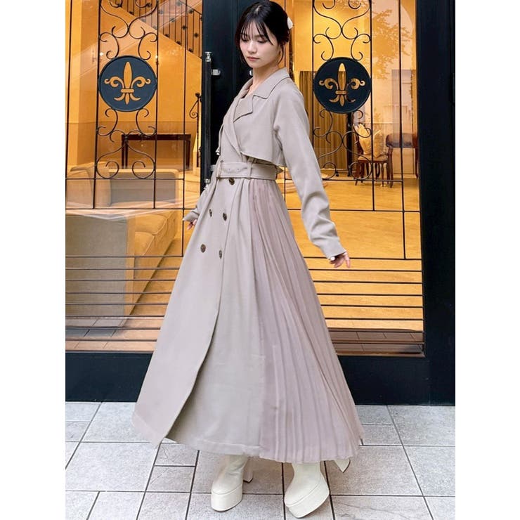 サイドプリーツトレンチコート | RESEXXY | 詳細画像7 