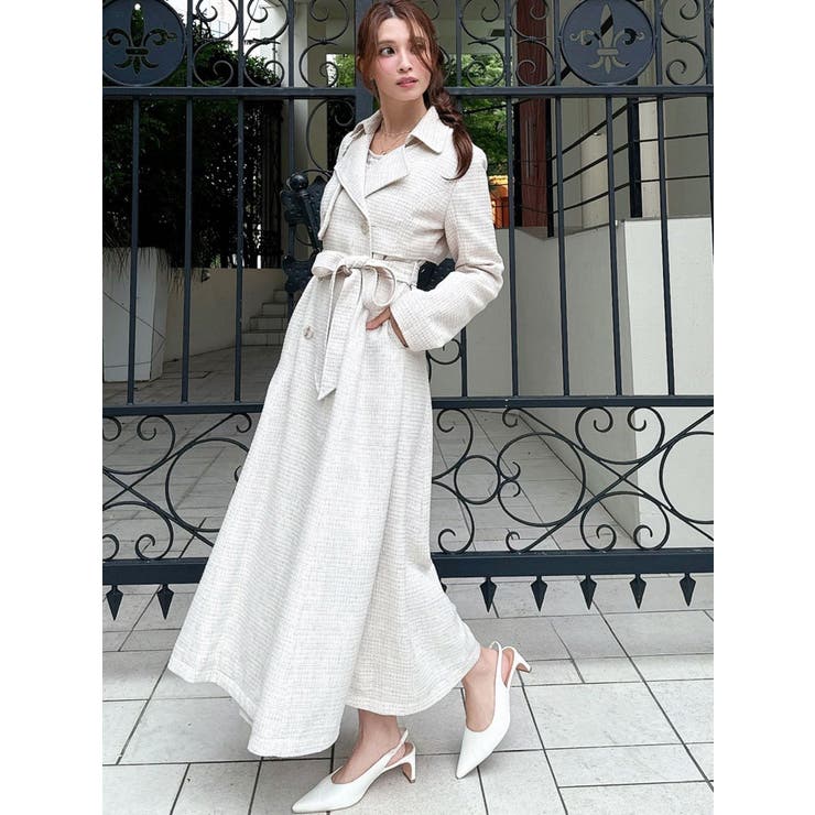 2WAYツイードレイヤードコート | RESEXXY | 詳細画像10 