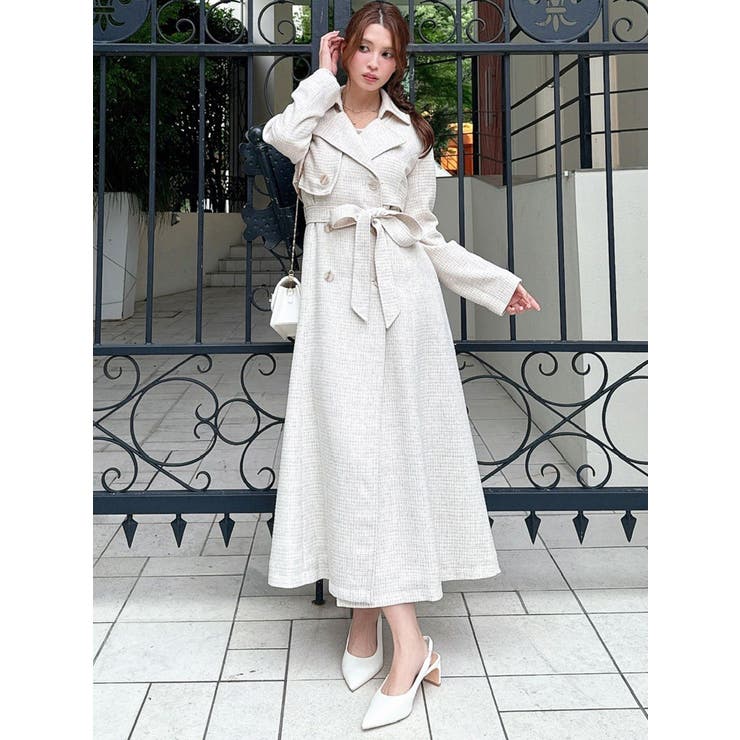 2WAYツイードレイヤードコート | RESEXXY | 詳細画像12 