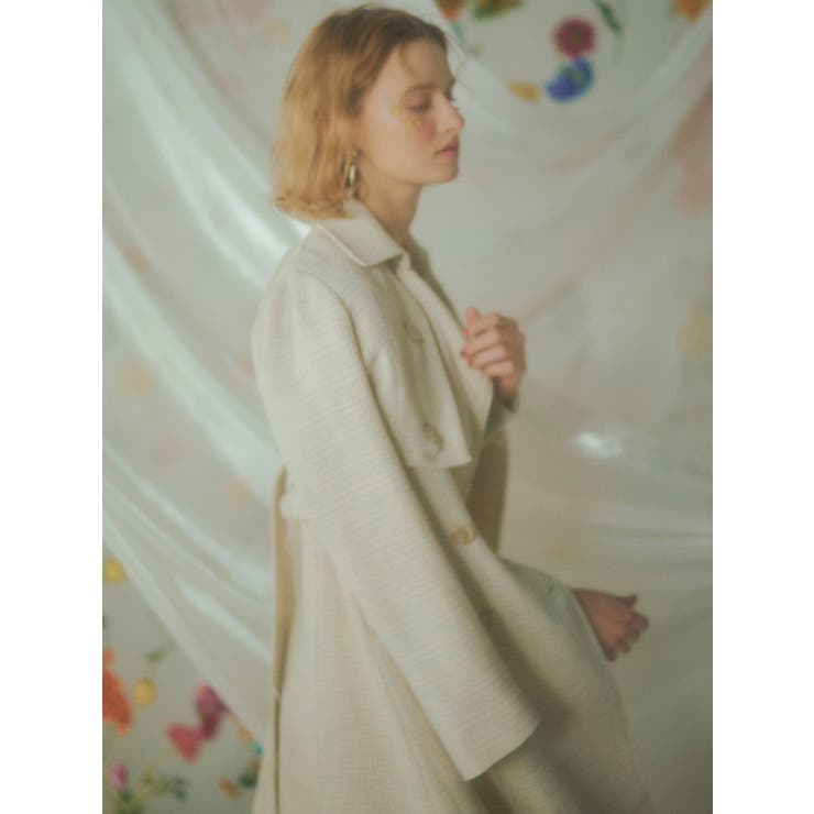 2WAYツイードレイヤードコート | RESEXXY | 詳細画像15 