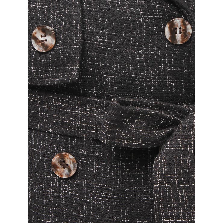 2WAYツイードレイヤードコート | RESEXXY | 詳細画像29 