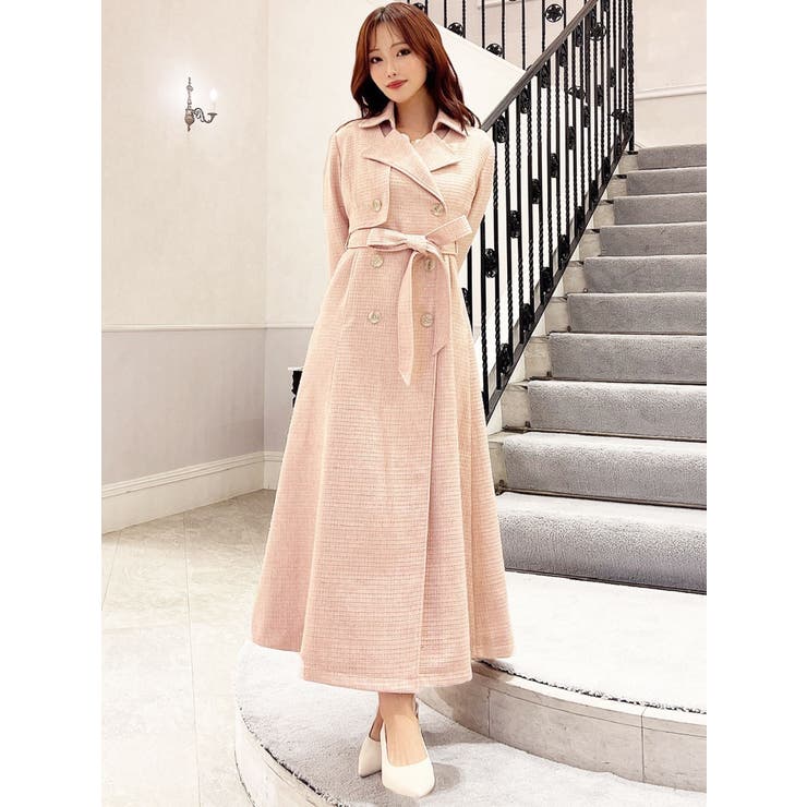 2WAYツイードレイヤードコート | RESEXXY | 詳細画像8 