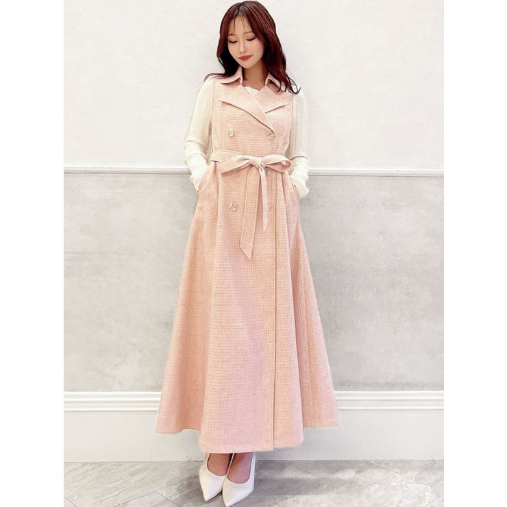 2WAYツイードレイヤードコート | RESEXXY | 詳細画像9 