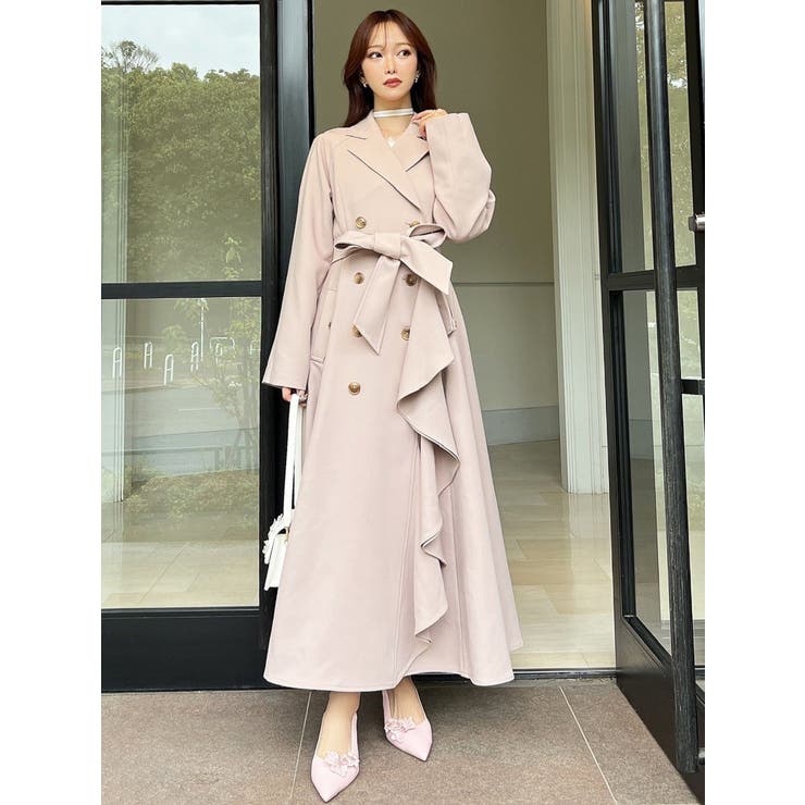 カスケードフレアロングコート | RESEXXY | 詳細画像11 