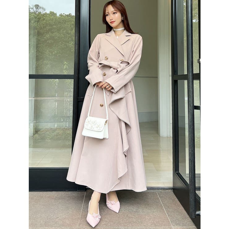 カスケードフレアロングコート | RESEXXY | 詳細画像12 