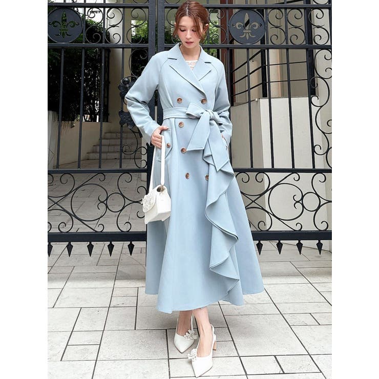 カスケードフレアロングコート | RESEXXY | 詳細画像14 