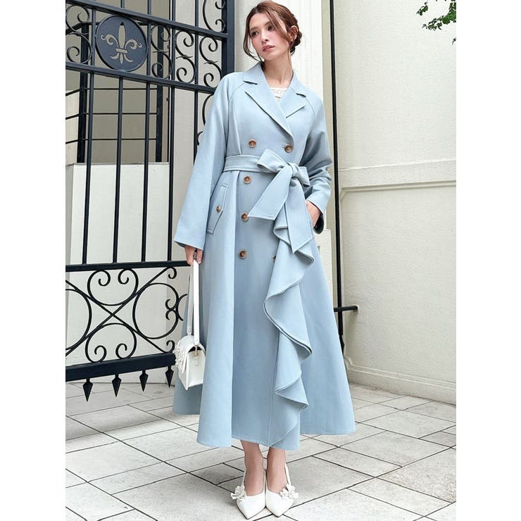 カスケードフレアロングコート | RESEXXY | 詳細画像15 