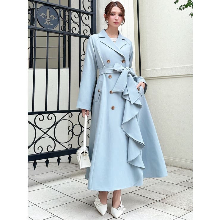 カスケードフレアロングコート | RESEXXY | 詳細画像16 