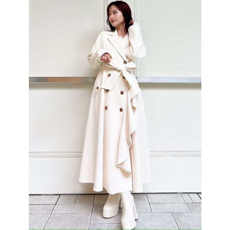 カスケードフレアロングコート | RESEXXY | 詳細画像19 