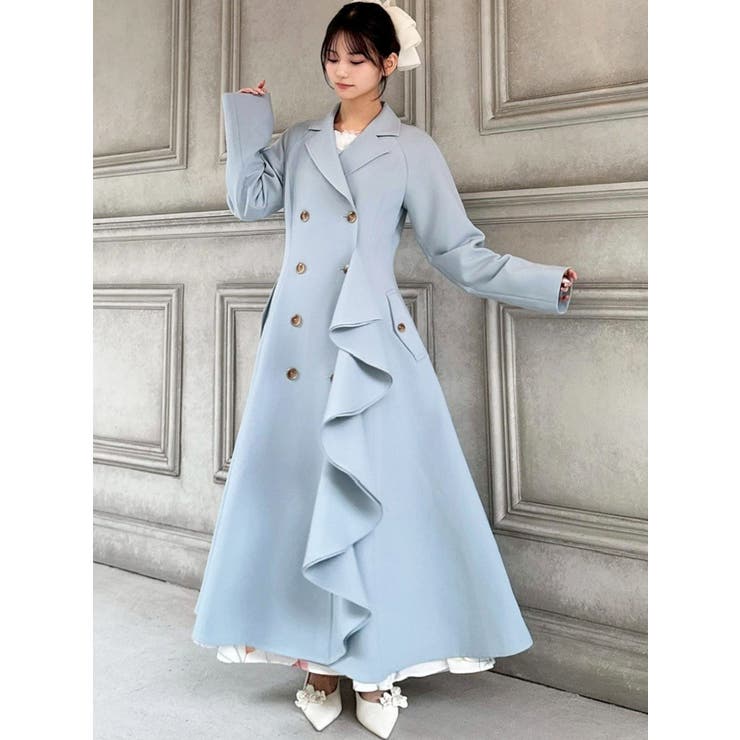 カスケードフレアロングコート | RESEXXY | 詳細画像2 