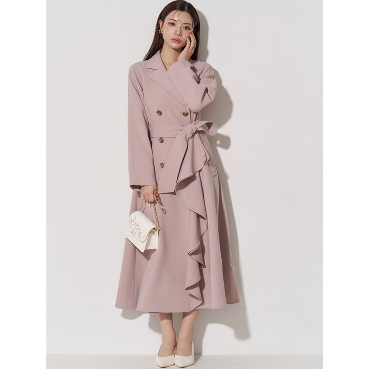 カスケードフレアロングコート | RESEXXY | 詳細画像21 