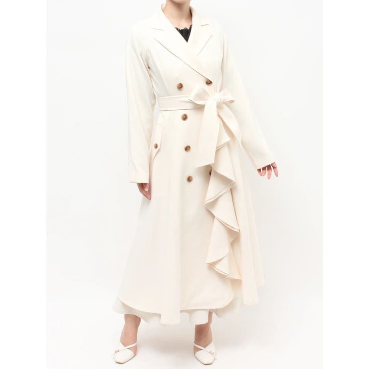 カスケードフレアロングコート | RESEXXY | 詳細画像36 