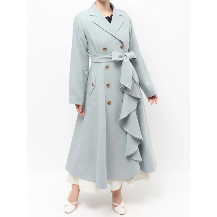 カスケードフレアロングコート | RESEXXY | 詳細画像37 