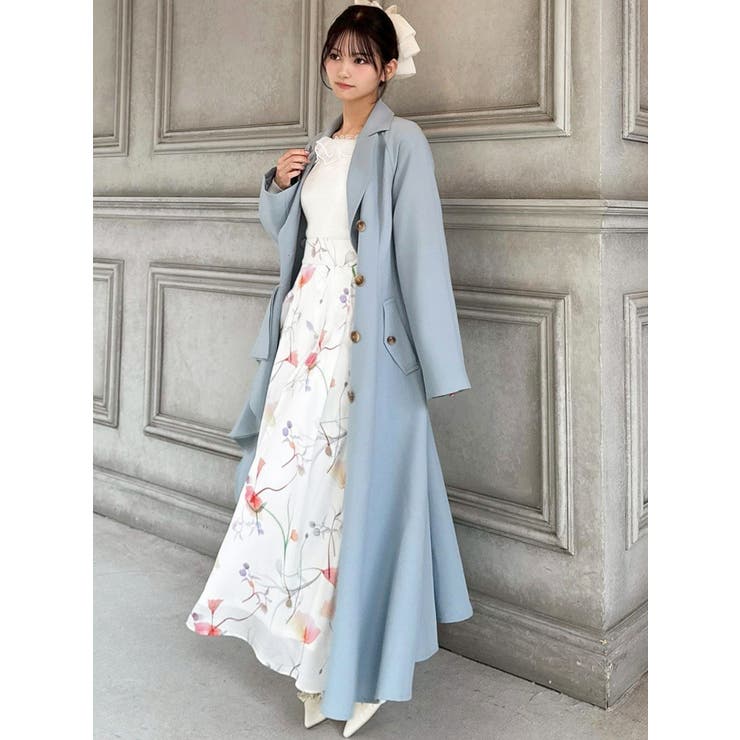 カスケードフレアロングコート | RESEXXY | 詳細画像5 