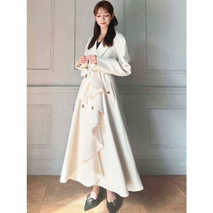 カスケードフレアロングコート | RESEXXY | 詳細画像8 