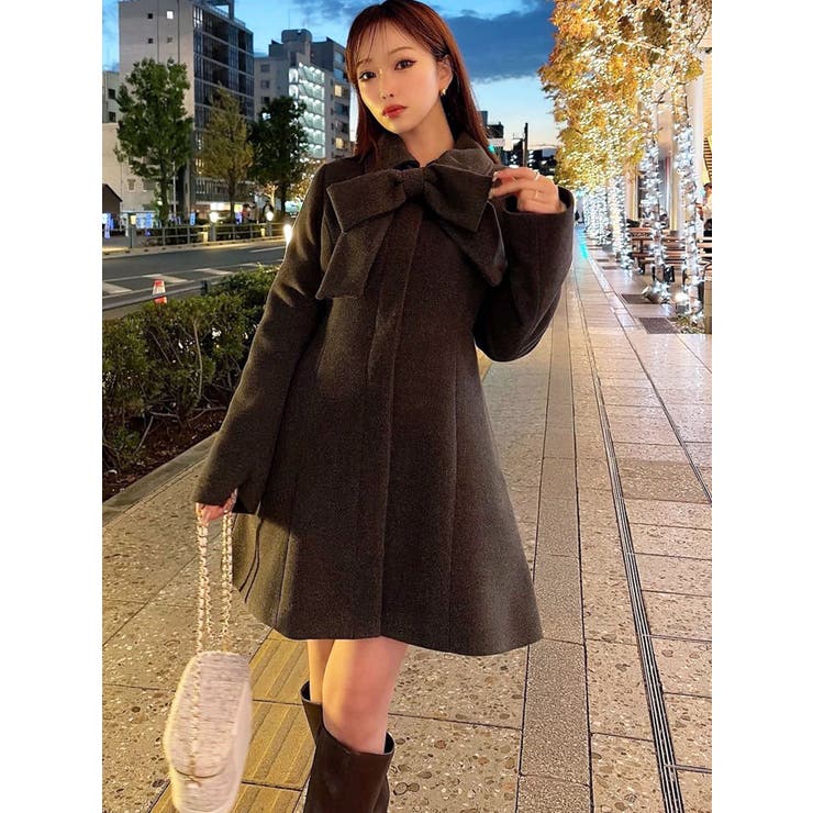 【追加生産分】ビッグリボンミディコート | RESEXXY | 詳細画像2 