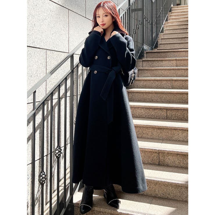 ショートビーバーウールロングコート | RESEXXY | 詳細画像10 