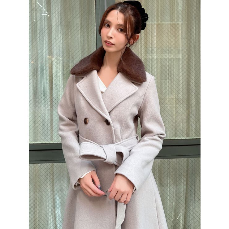 ショートビーバーウールロングコート | RESEXXY | 詳細画像17 