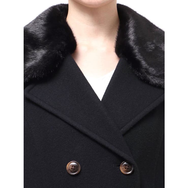 ショートビーバーウールロングコート | RESEXXY | 詳細画像23 