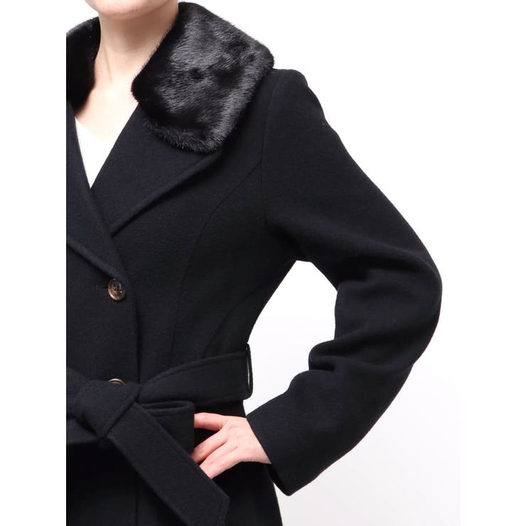 ショートビーバーウールロングコート | RESEXXY | 詳細画像24 