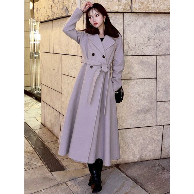 ショートビーバーウールロングコート | RESEXXY | 詳細画像5 