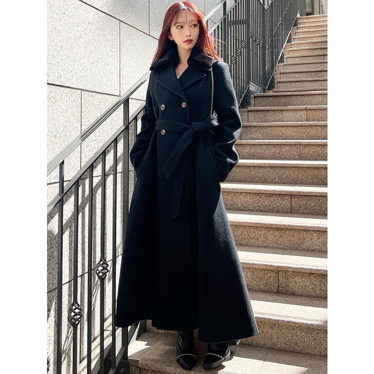 ショートビーバーウールロングコート | RESEXXY | 詳細画像7 