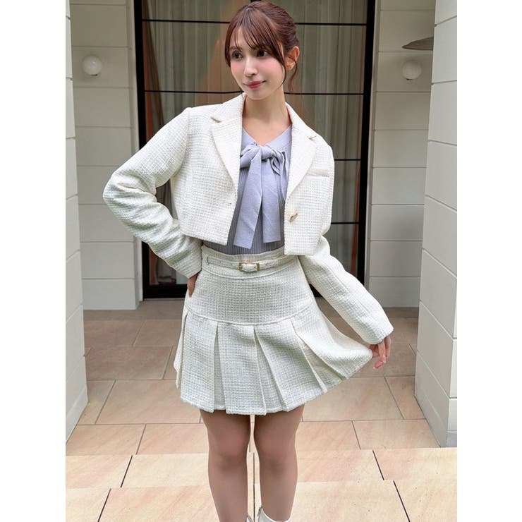 ツイードクロップドジャケット【セットアップ着用可能】 | RESEXXY | 詳細画像15 