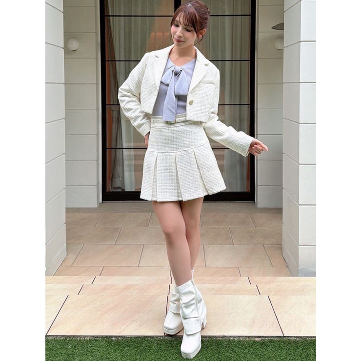 ツイードクロップドジャケット【セットアップ着用可能】 | RESEXXY | 詳細画像17 