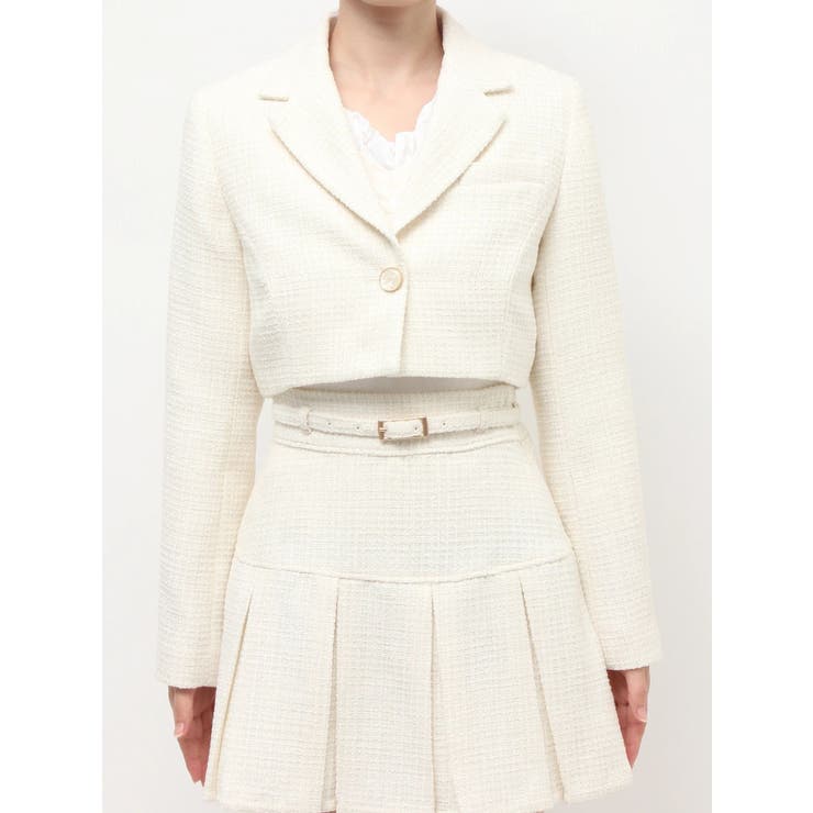 ツイードクロップドジャケット【セットアップ着用可能】 | RESEXXY | 詳細画像19 