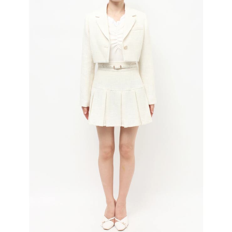 ツイードクロップドジャケット【セットアップ着用可能】 | RESEXXY | 詳細画像28 