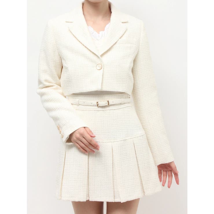 ツイードクロップドジャケット【セットアップ着用可能】 | RESEXXY | 詳細画像32 