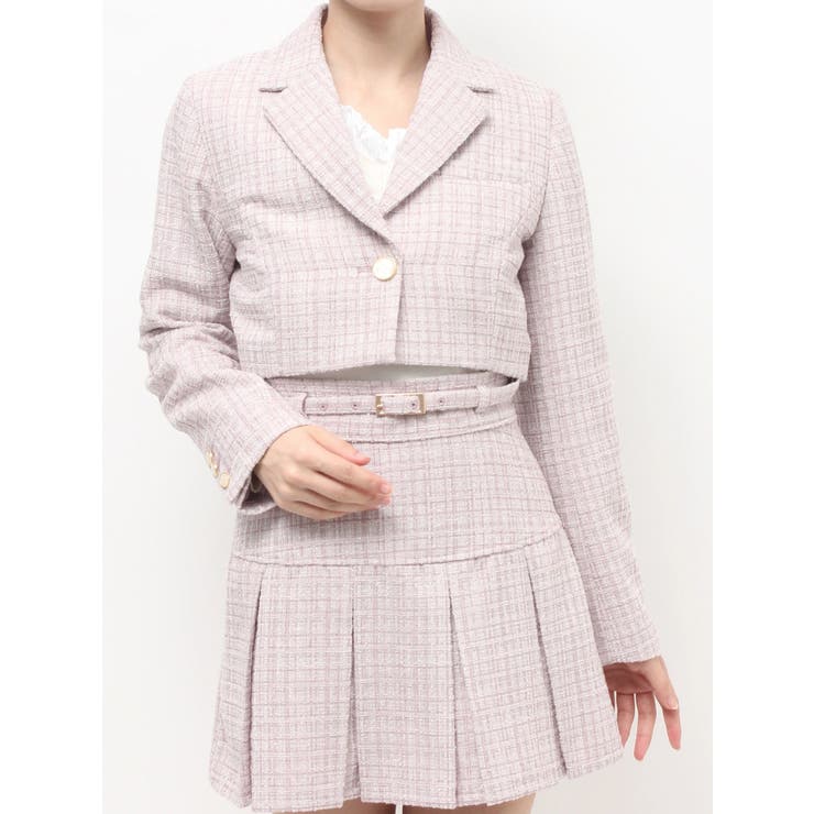 ツイードクロップドジャケット【セットアップ着用可能】 | RESEXXY | 詳細画像33 