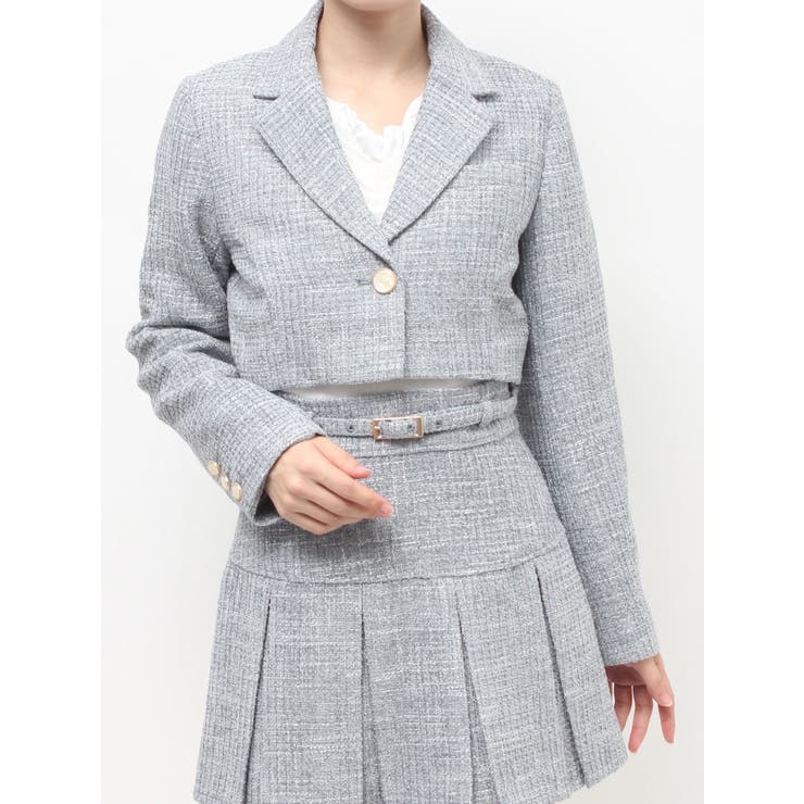 ツイードクロップドジャケット【セットアップ着用可能】 | RESEXXY | 詳細画像34 