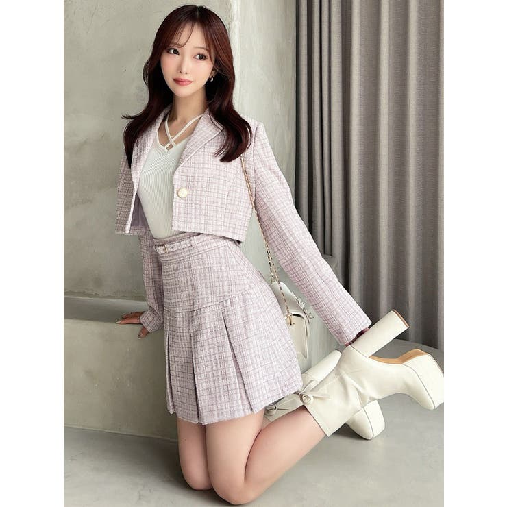 ツイードクロップドジャケット【セットアップ着用可能】 | RESEXXY | 詳細画像5 