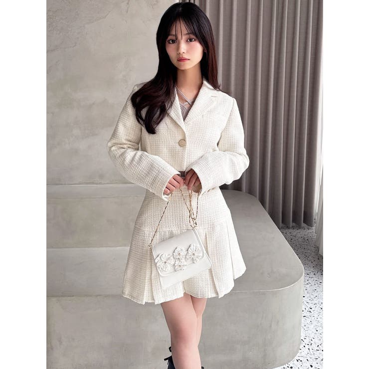 ツイードクロップドジャケット【セットアップ着用可能】 | RESEXXY | 詳細画像7 