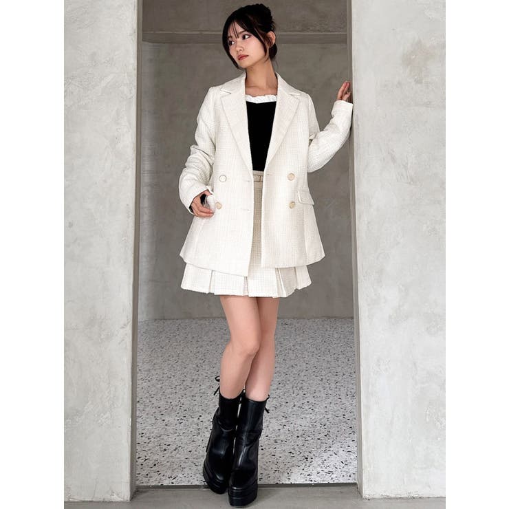 ツイードミディジャケット【セットアップ着用可能】 | RESEXXY | 詳細画像10 