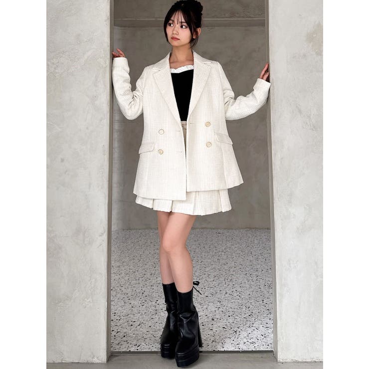 ツイードミディジャケット【セットアップ着用可能】 | RESEXXY | 詳細画像11 