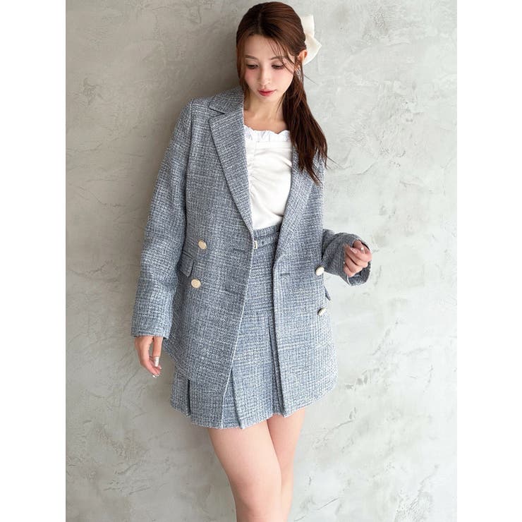 ツイードミディジャケット【セットアップ着用可能】 | RESEXXY | 詳細画像14 