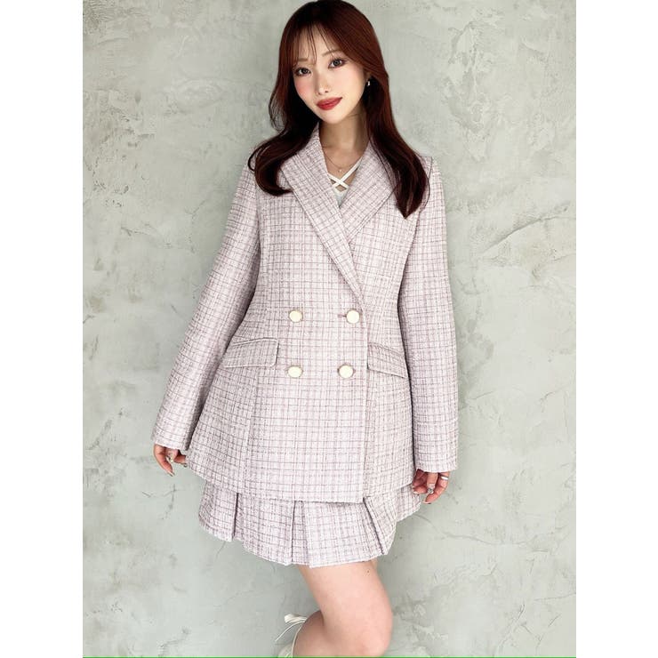 ツイードミディジャケット【セットアップ着用可能】 | RESEXXY | 詳細画像3 