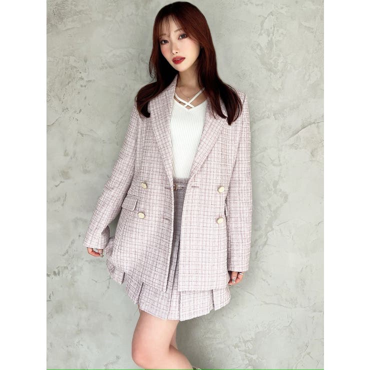 ツイードミディジャケット【セットアップ着用可能】 | RESEXXY | 詳細画像4 