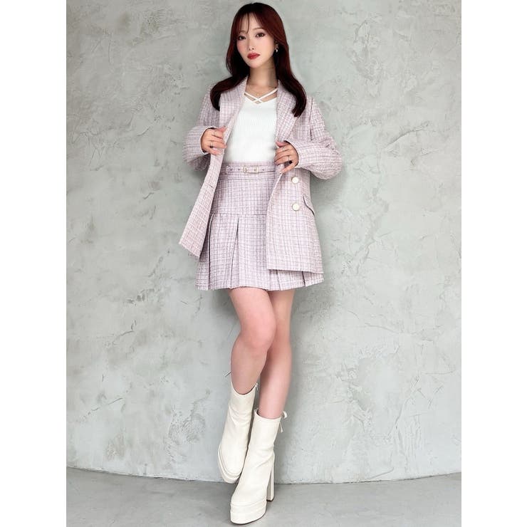 ツイードミディジャケット【セットアップ着用可能】 | RESEXXY | 詳細画像6 