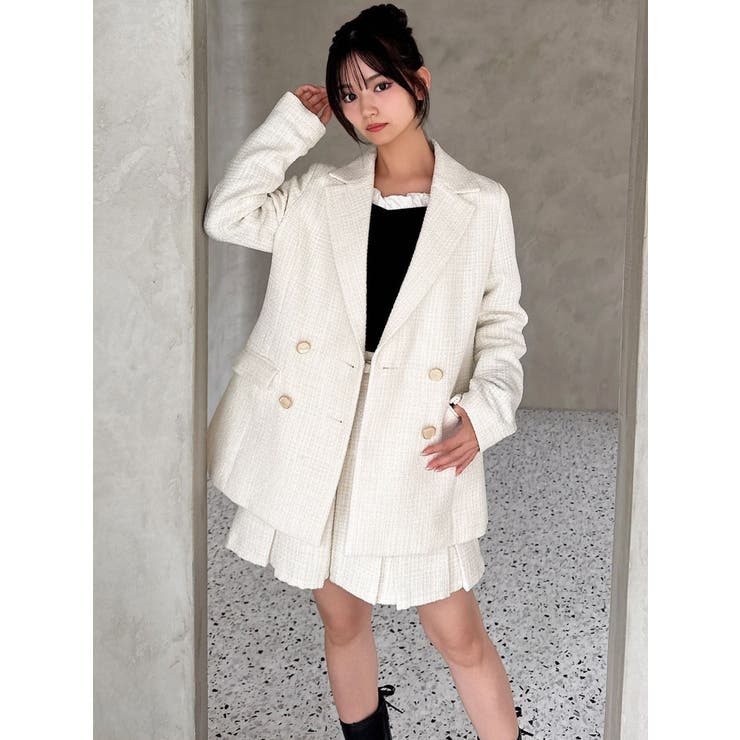 ツイードミディジャケット【セットアップ着用可能】 | RESEXXY | 詳細画像9 