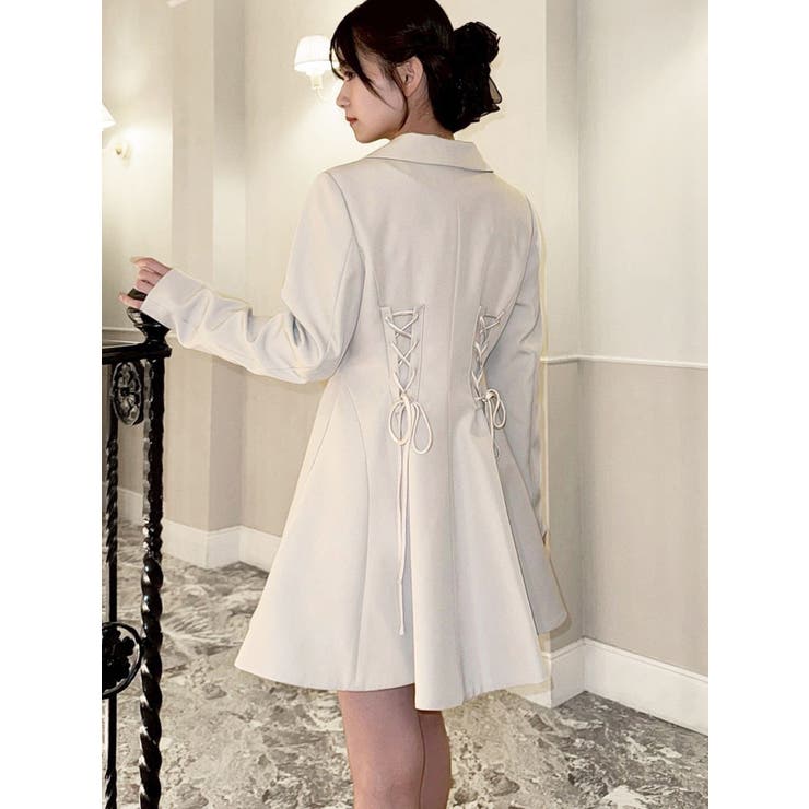 アイボリー | ボンディングペプラムジャケット | RESEXXY