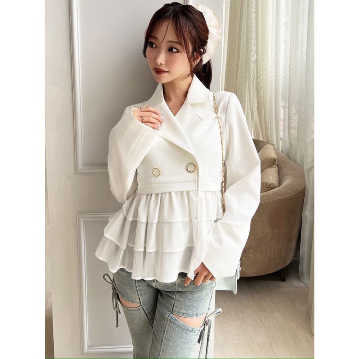 ドッキングフリルミディジャケット | RESEXXY | 詳細画像2 