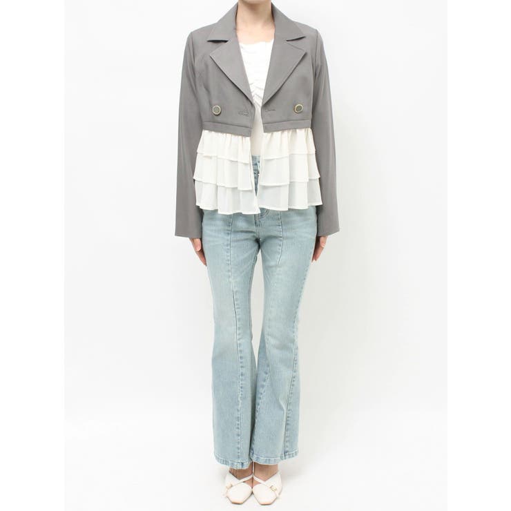 ドッキングフリルミディジャケット | RESEXXY | 詳細画像25 