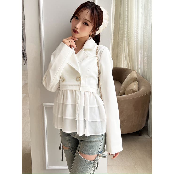 ドッキングフリルミディジャケット | RESEXXY | 詳細画像3 