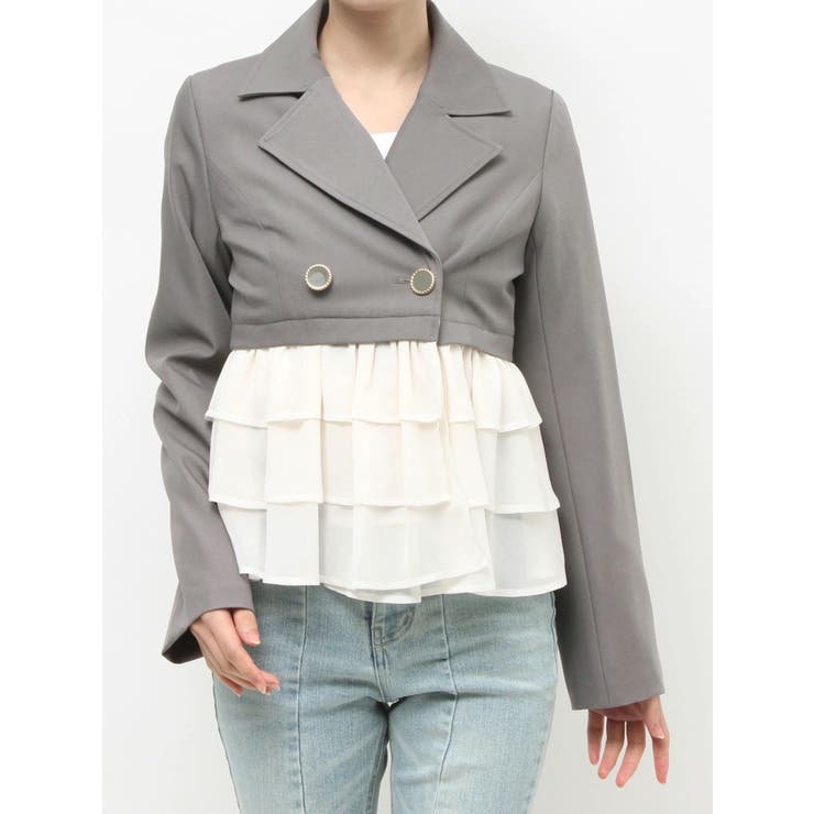 ドッキングフリルミディジャケット | RESEXXY | 詳細画像30 