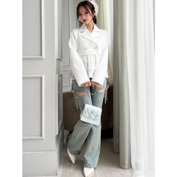 ドッキングフリルミディジャケット | RESEXXY | 詳細画像4 